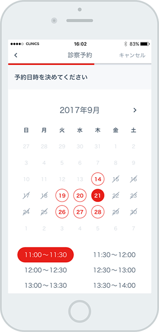 予約の流れ